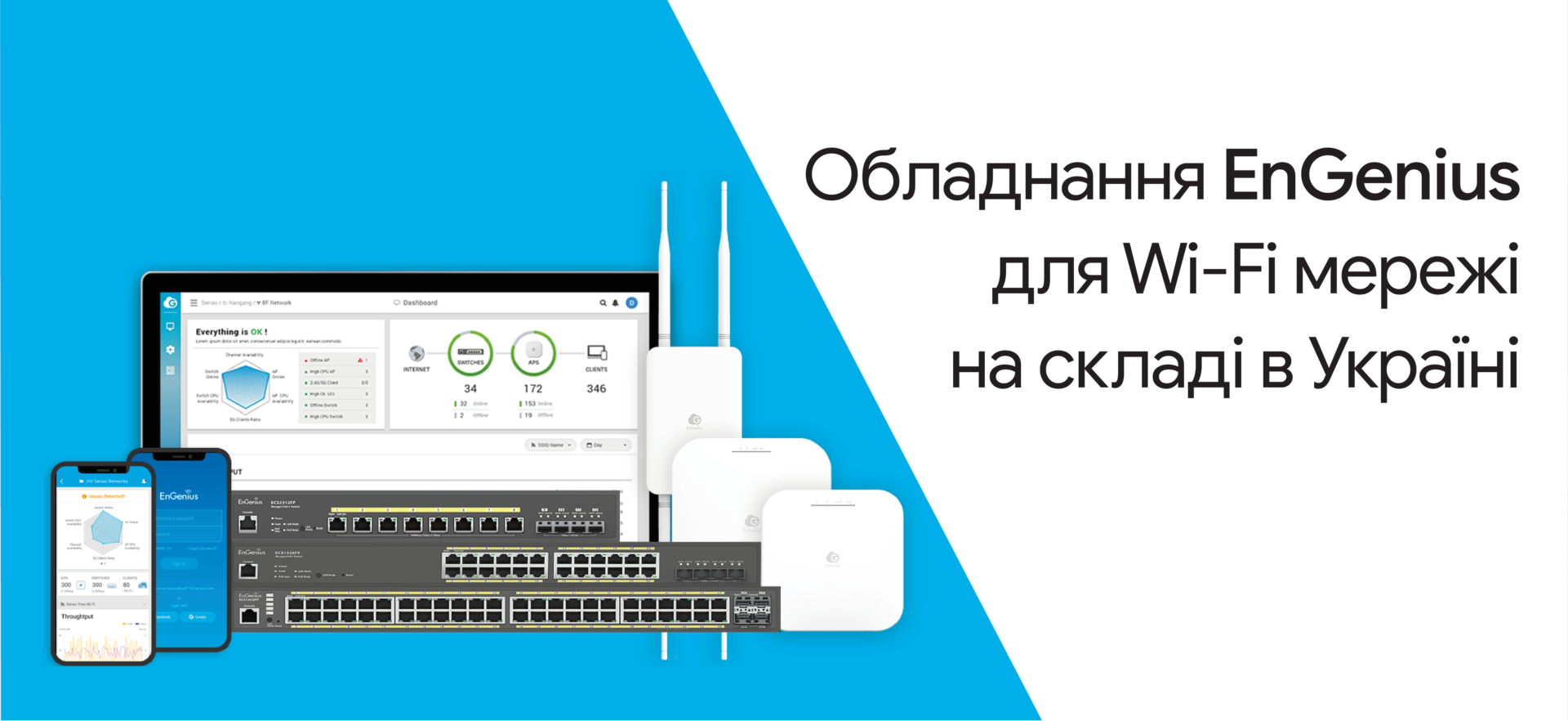 Мережеве обладнання EnGenius зі складу в Україні