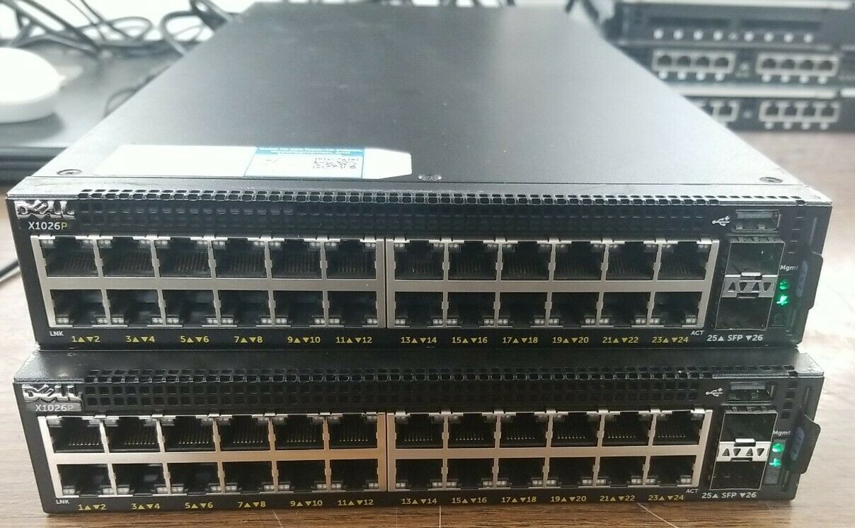 Комутатори Dell серії Х (X1018, X1018P, X1026, X1026P)